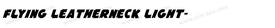 Flying Leatherneck Light字体转换